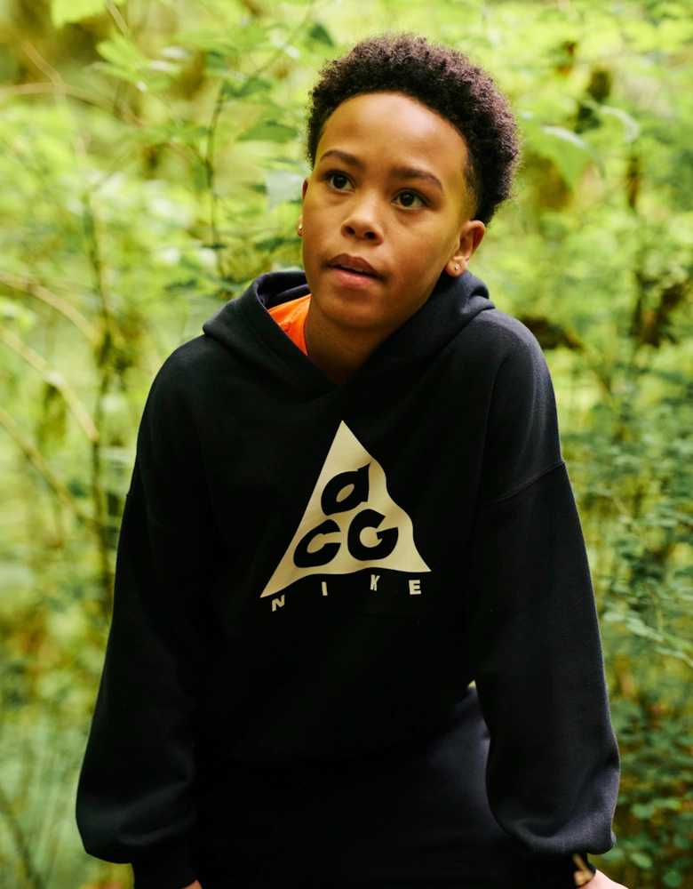 Nike Kids ACG HBR Fleece Hoodie in Black