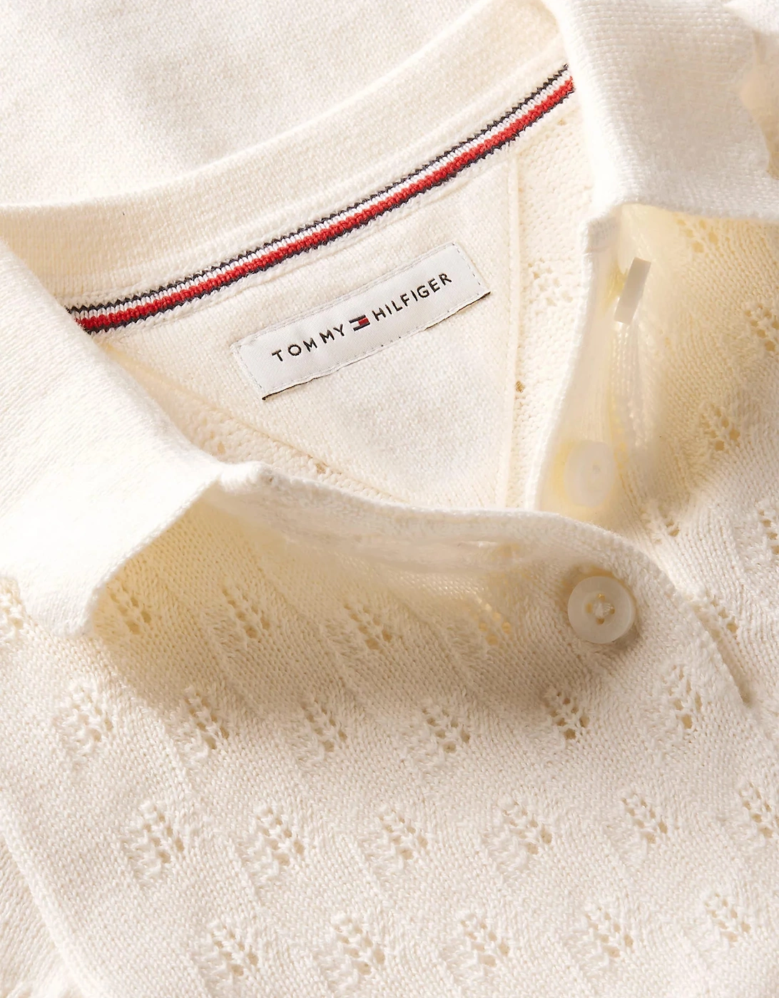 Tommy Hilfiger Baby Girls Pointelle Cable Dress in Ivory