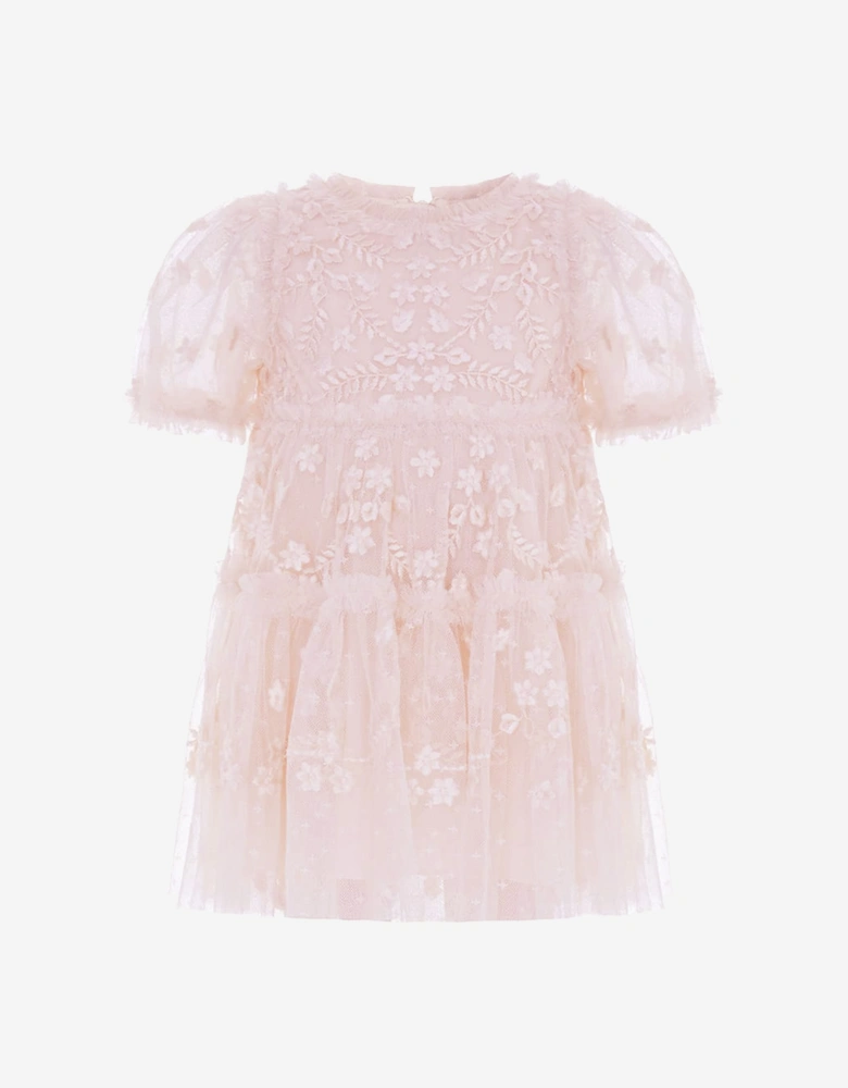 Needle & Thread Baby Girls Clover Dress in Pink