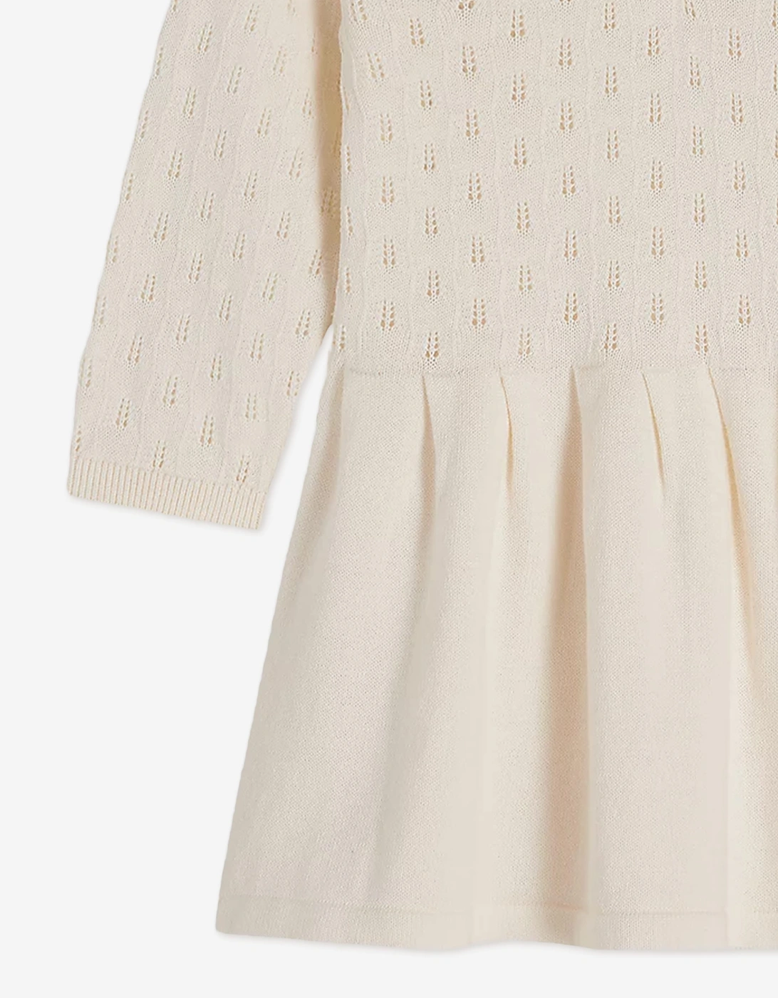Tommy Hilfiger Baby Girls Pointelle Cable Dress in Ivory