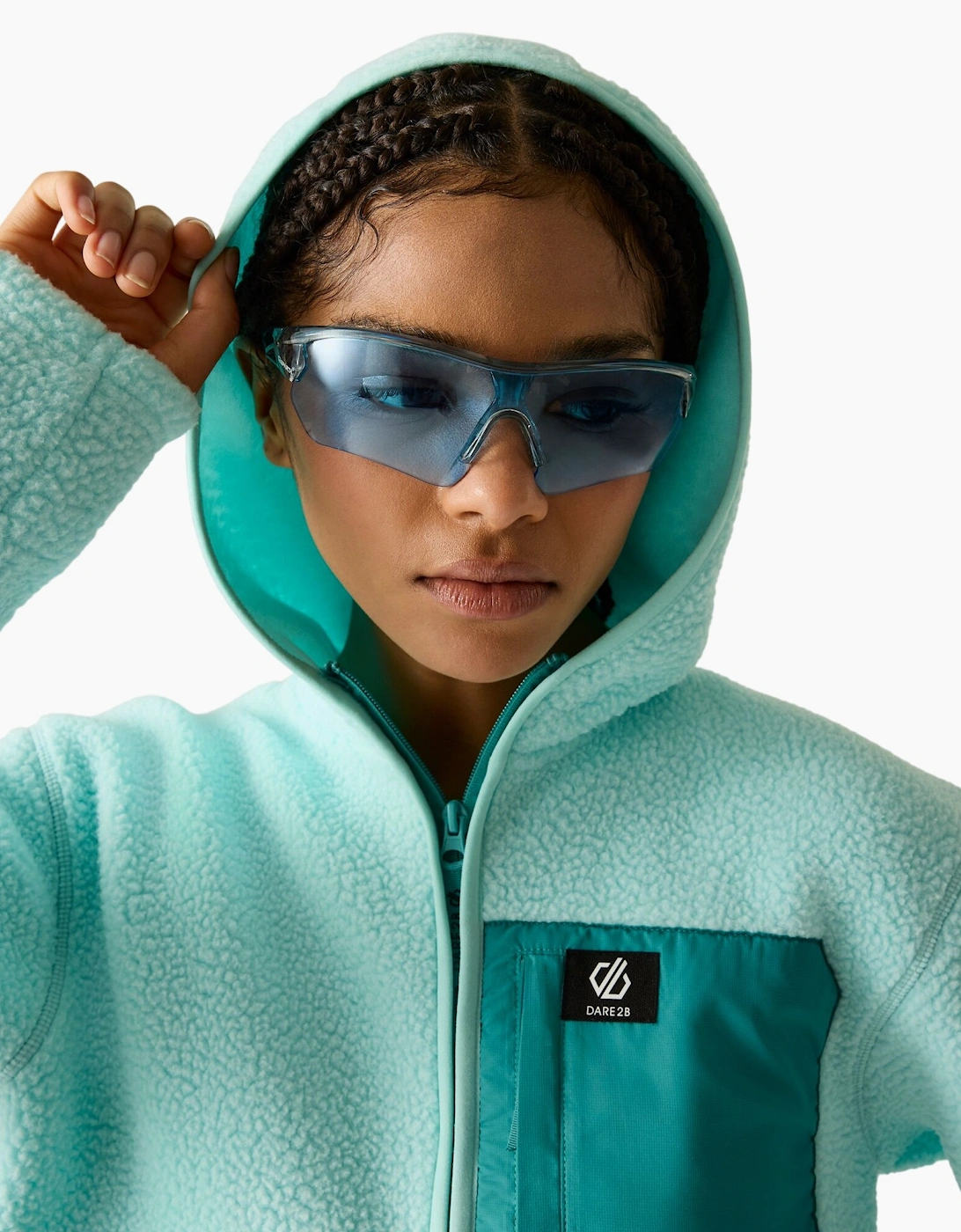 Dare 2B Womens/Ladies Firn Borg Hooded Fleece