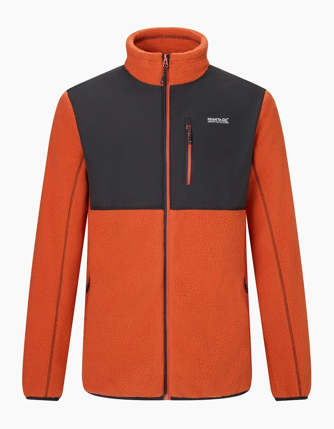 Regatta Men's Regatta Mens Morran Water Resistant Full Zip Fleece Jacket - Rooibos Tea Black