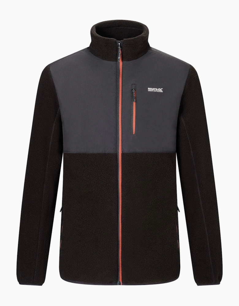 Regatta Mens Morran Water Resistant Full Zip Fleece Jacket
