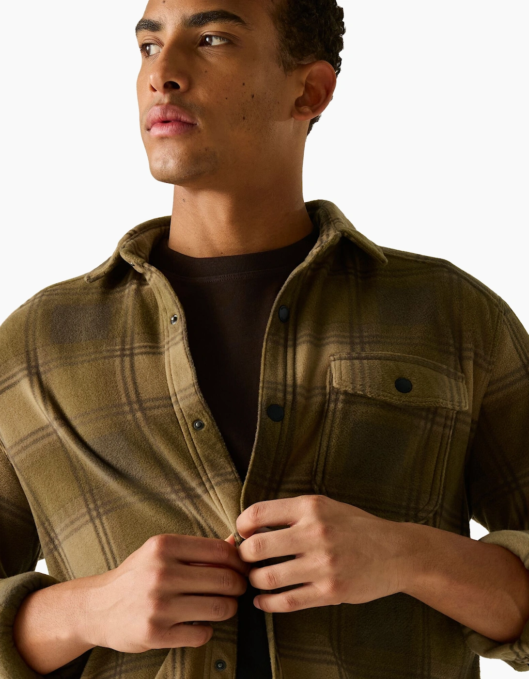 Regatta Mens Frankie Checked Fleece Shirt