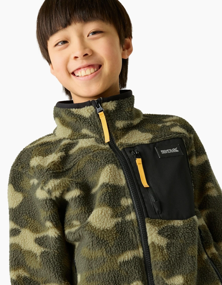 Regatta Childrens/Kids Frankie Camo Full Zip Fleece Jacket
