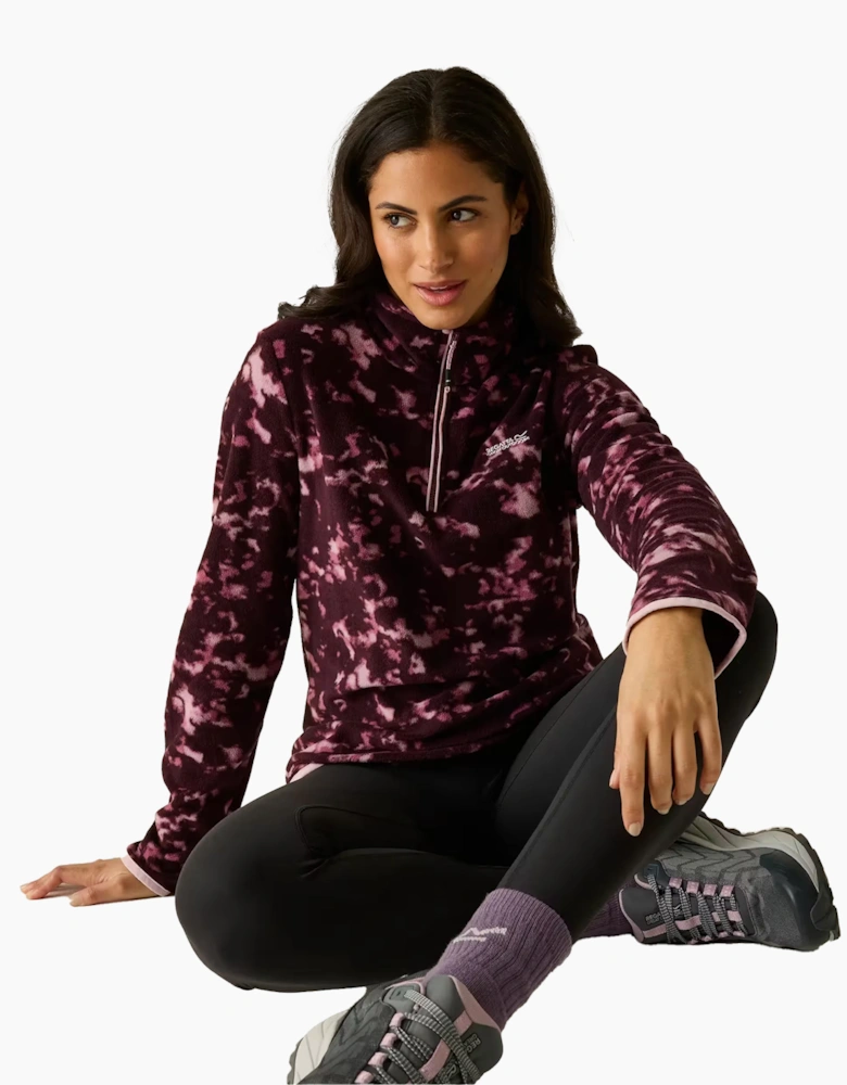 Regatta Womens/Ladies Margot Brush Stroke Quarter Zip Fleece