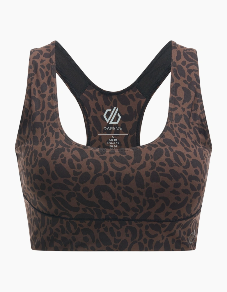 Dare 2B Womens/Ladies Influential Leopard Print Sports Bra