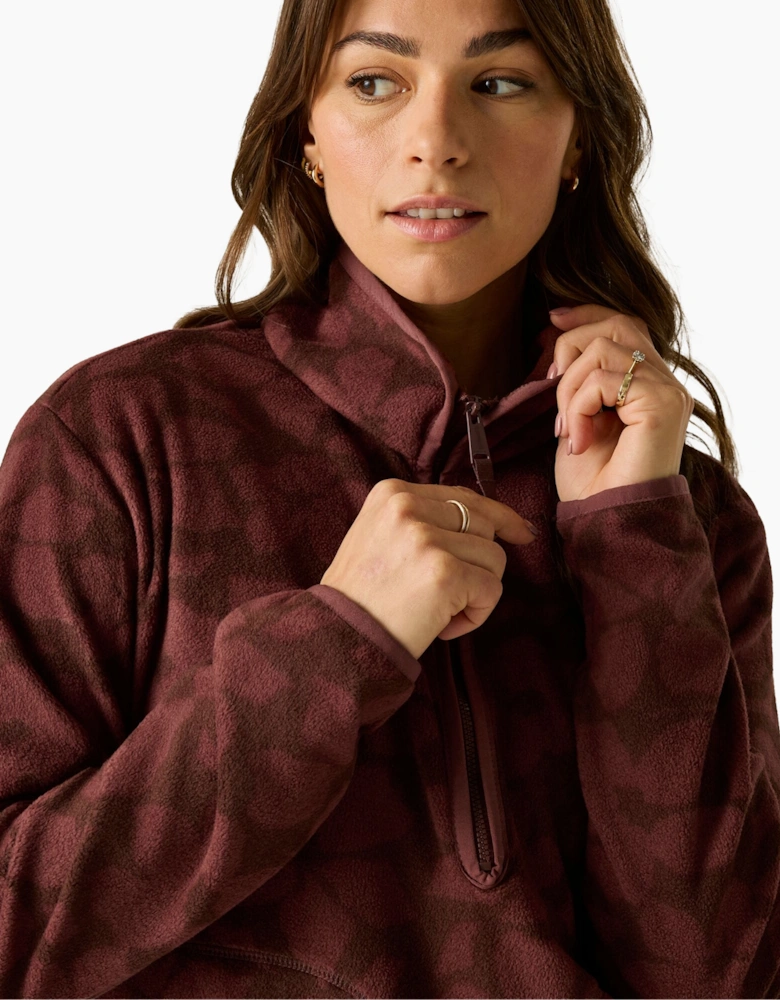 Regatta Womens/Ladies Frankie Shadow Flower Half Zip Fleece