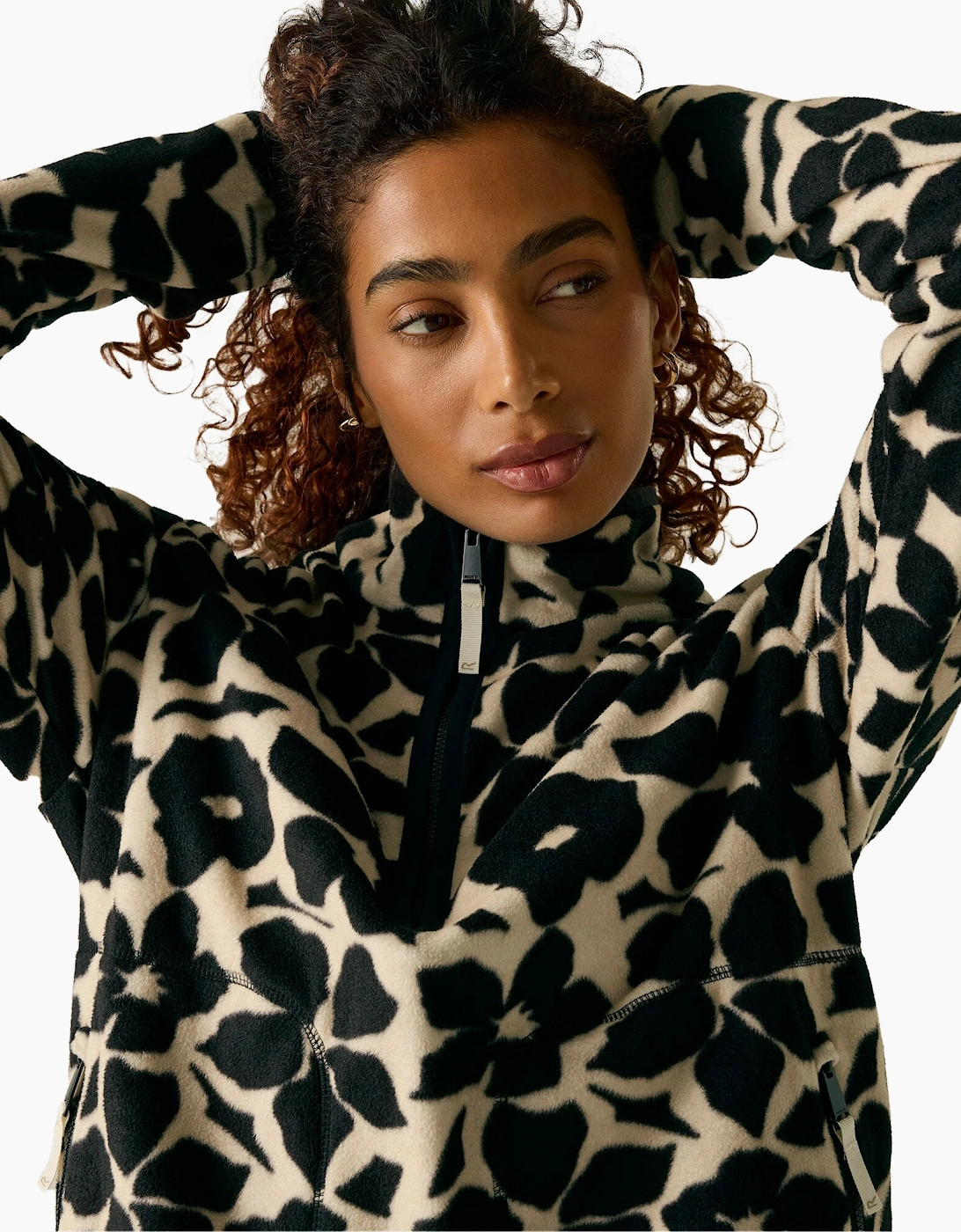 Regatta Womens/Ladies Frankie Shadow Flower Half Zip Fleece