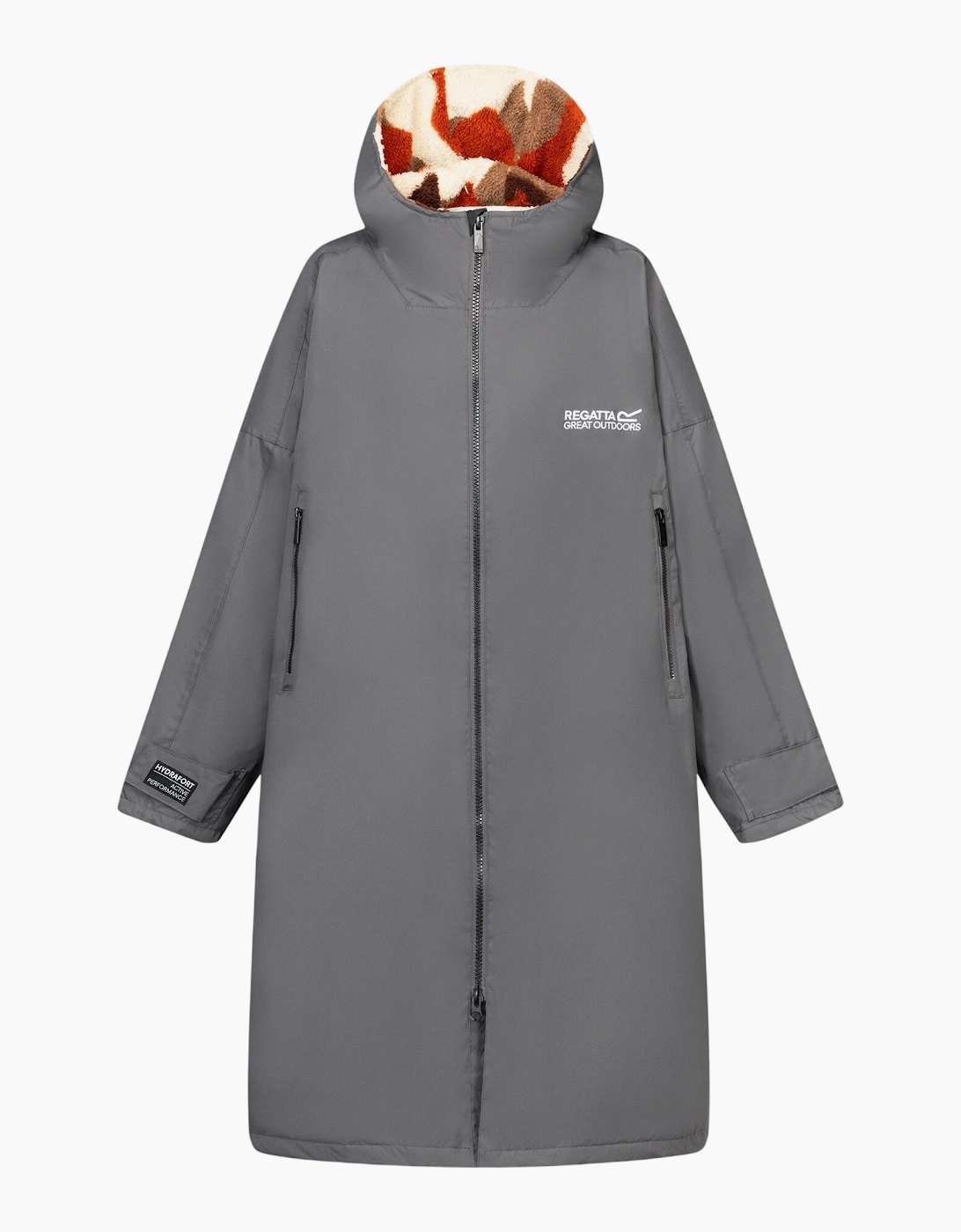 Regatta Regatta Unisex Adult Abstract Mountain Waterproof Changing Robe - Grey