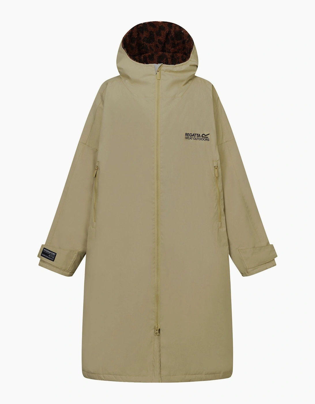 Regatta Regatta Unisex Adult Leopard Waterproof Changing Robe - Barleycorn Dark