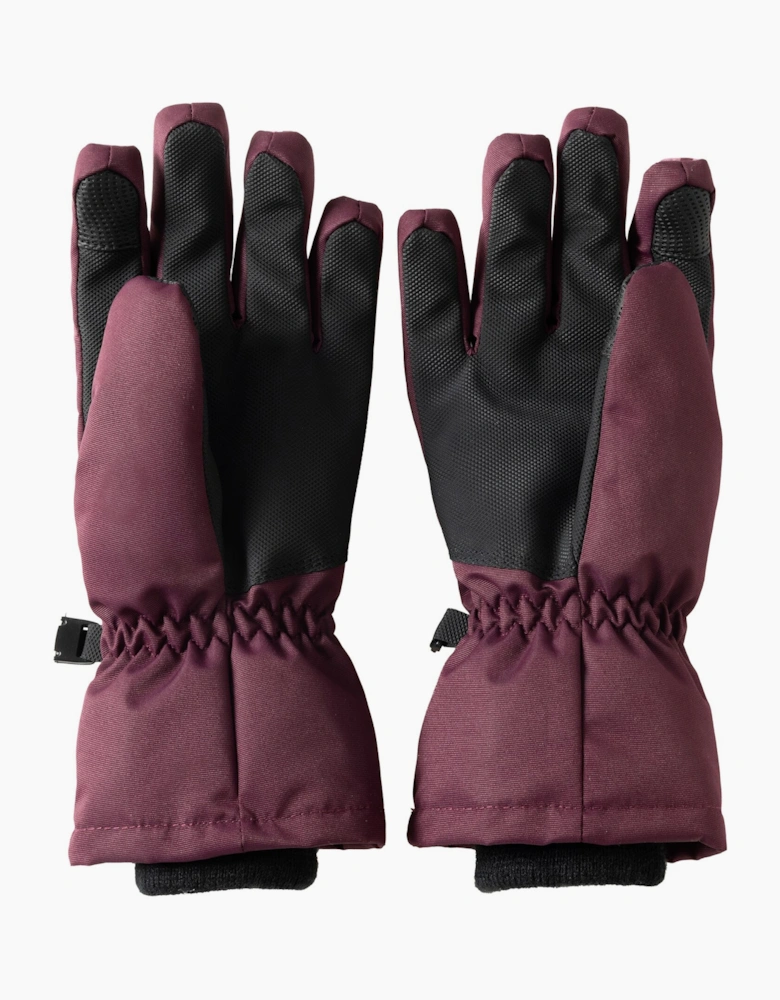 Regatta Childrens/Kids Arlie Waterproof Leopard Ski Gloves