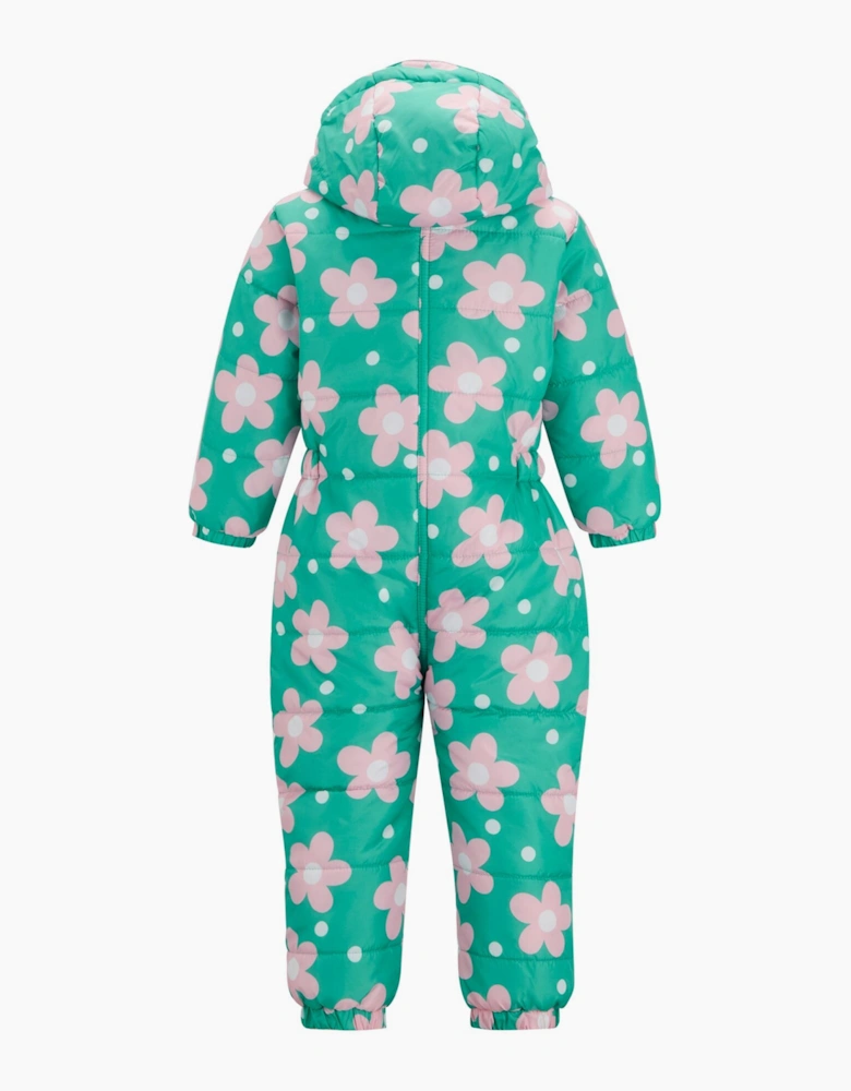 Regatta Childrens/Kids Penrose Floral Quilted Puddle Suit