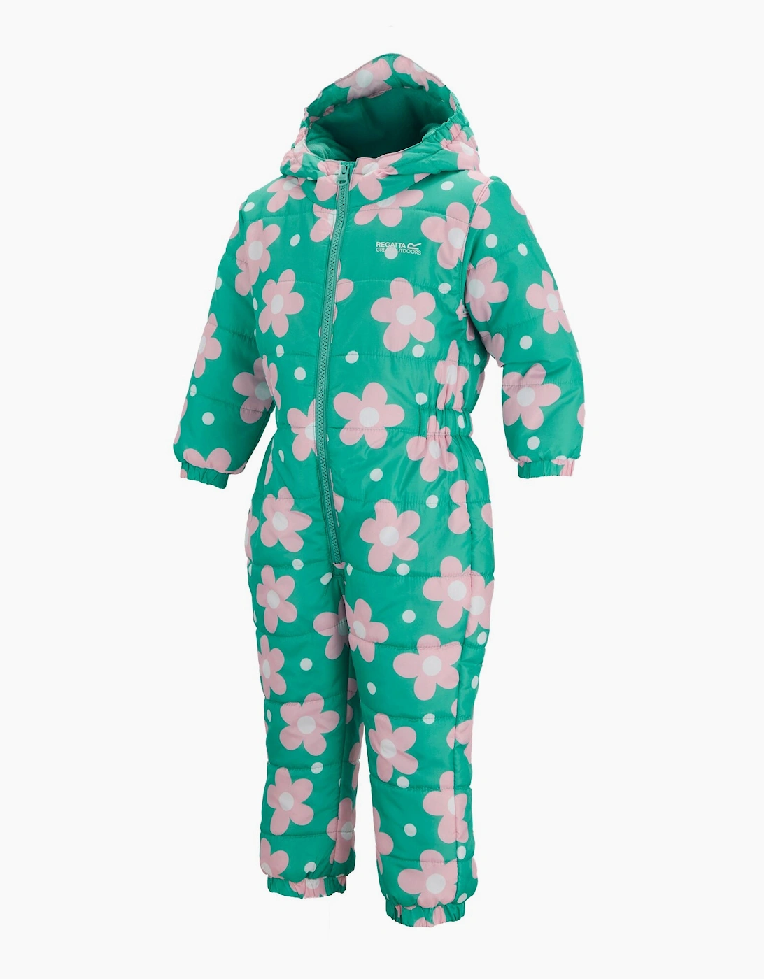 Regatta Childrens/Kids Penrose Floral Quilted Puddle Suit