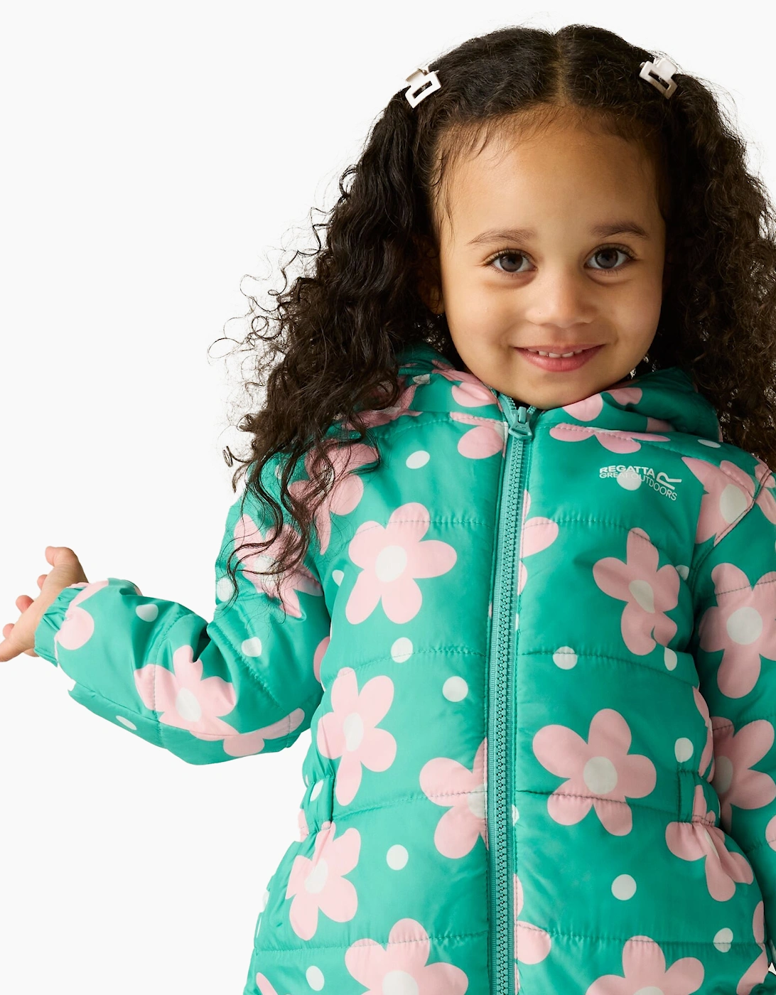 Regatta Childrens/Kids Penrose Floral Quilted Puddle Suit