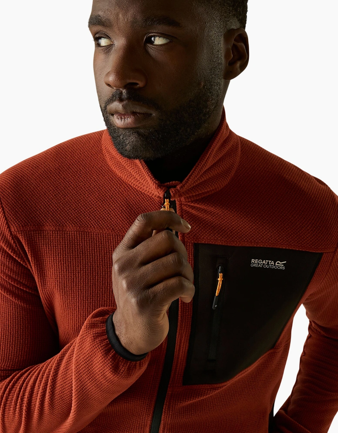 Regatta Mens Eadle Logo Full Zip Fleece