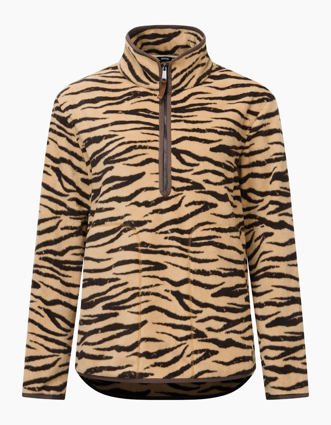 Regatta Womens/Ladies Frankie Zebra Print Half Zip Fleece Top