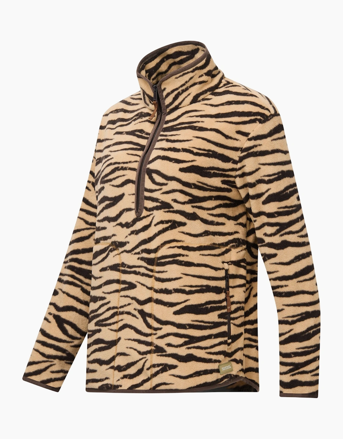 Regatta Womens/Ladies Frankie Zebra Print Half Zip Fleece Top