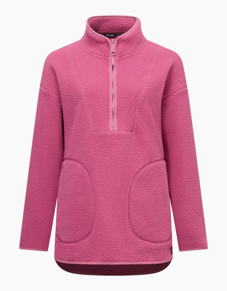 Regatta Womens/Ladies Frankie Borg Half Zip Longline Fleece Top