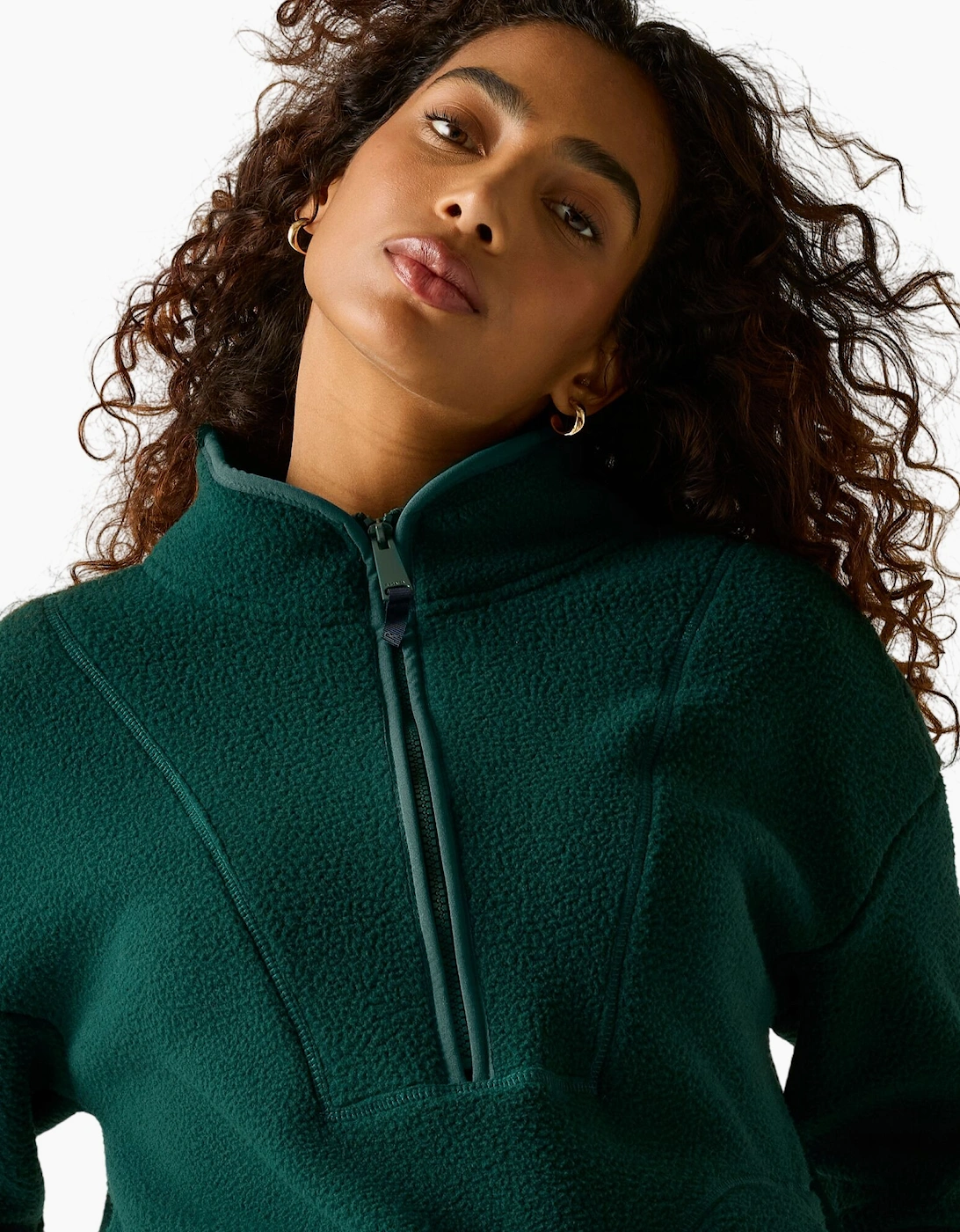 Regatta Womens/Ladies Frankie Borg Half Zip Longline Fleece Top