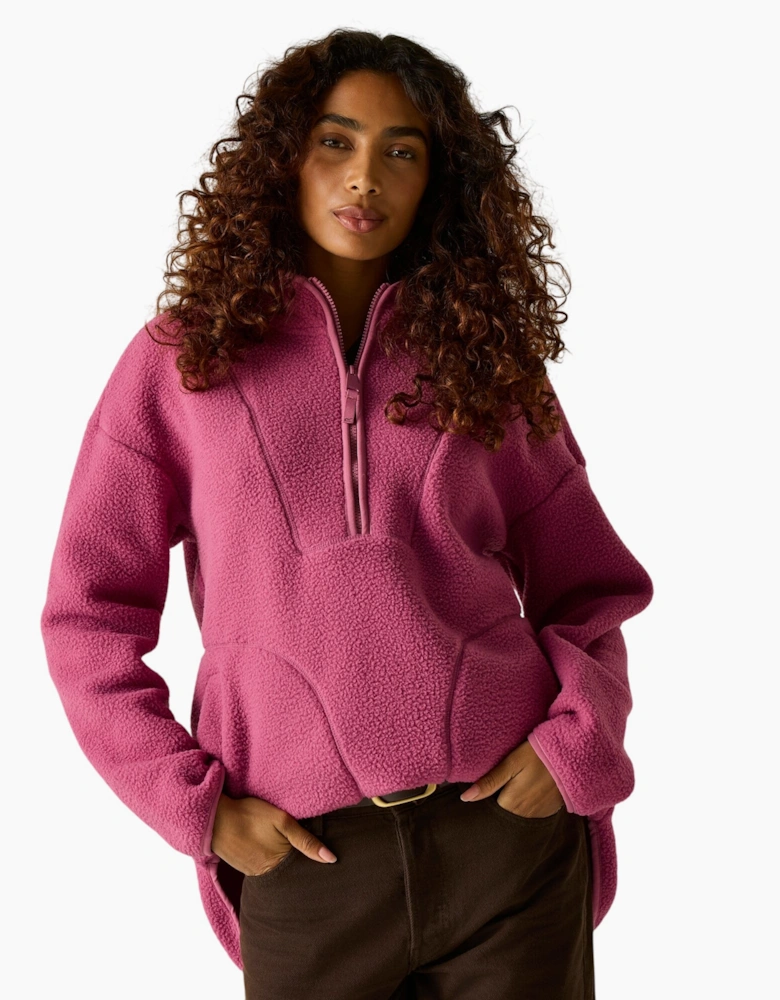 Regatta Womens/Ladies Frankie Borg Half Zip Longline Fleece Top