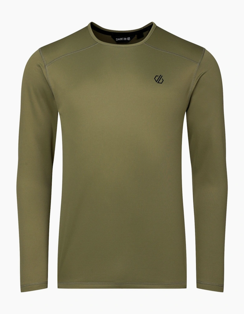 Dare 2B Mens Ventura Grid Crew Neck Fleece Top
