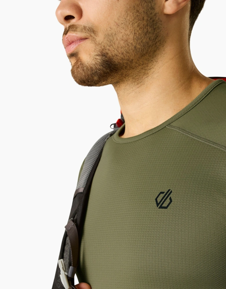 Dare 2B Mens Ventura Grid Crew Neck Fleece Top