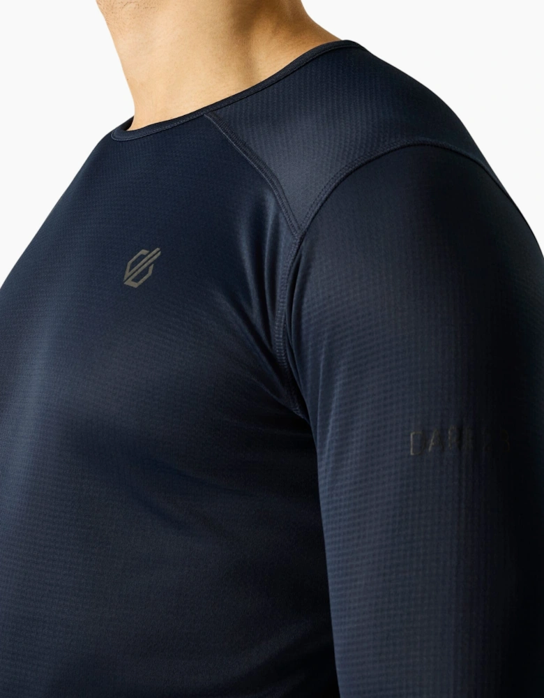 Dare 2B Mens Ventura Grid Crew Neck Fleece Top
