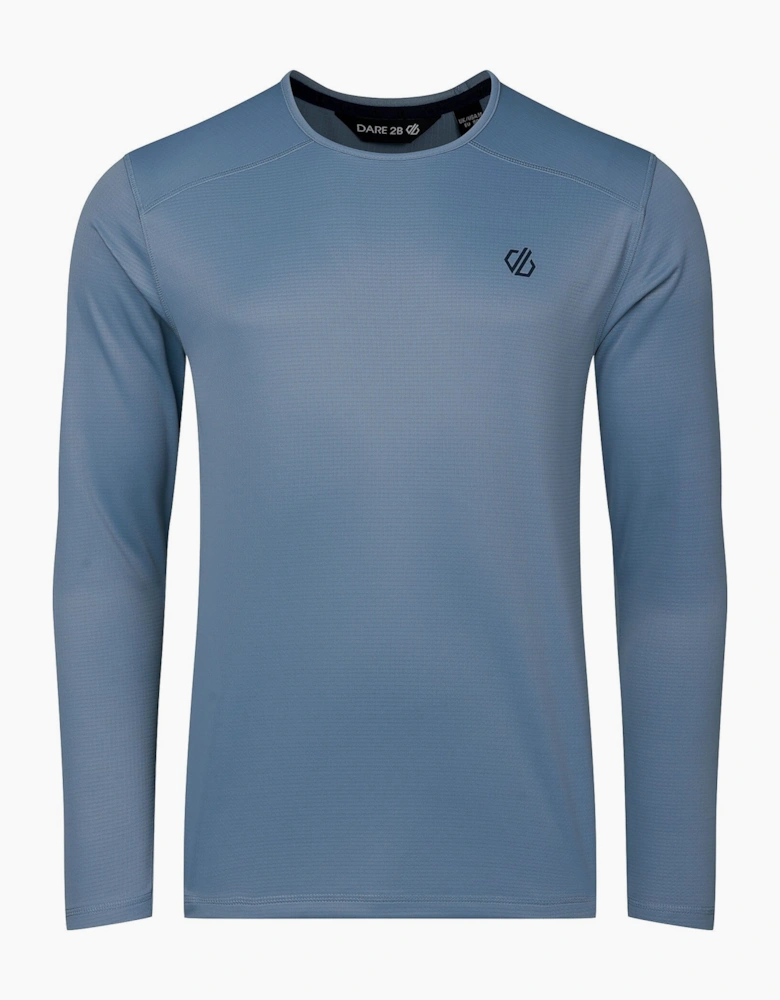 Dare 2B Mens Ventura Grid Crew Neck Fleece Top