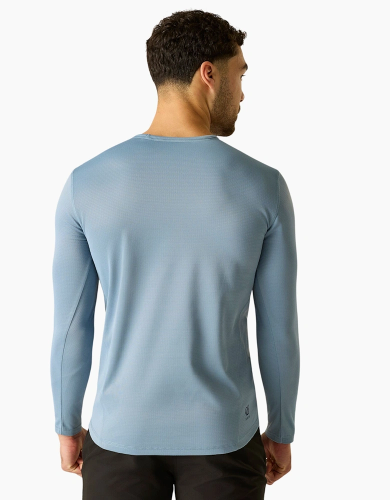Dare 2B Mens Ventura Grid Crew Neck Fleece Top