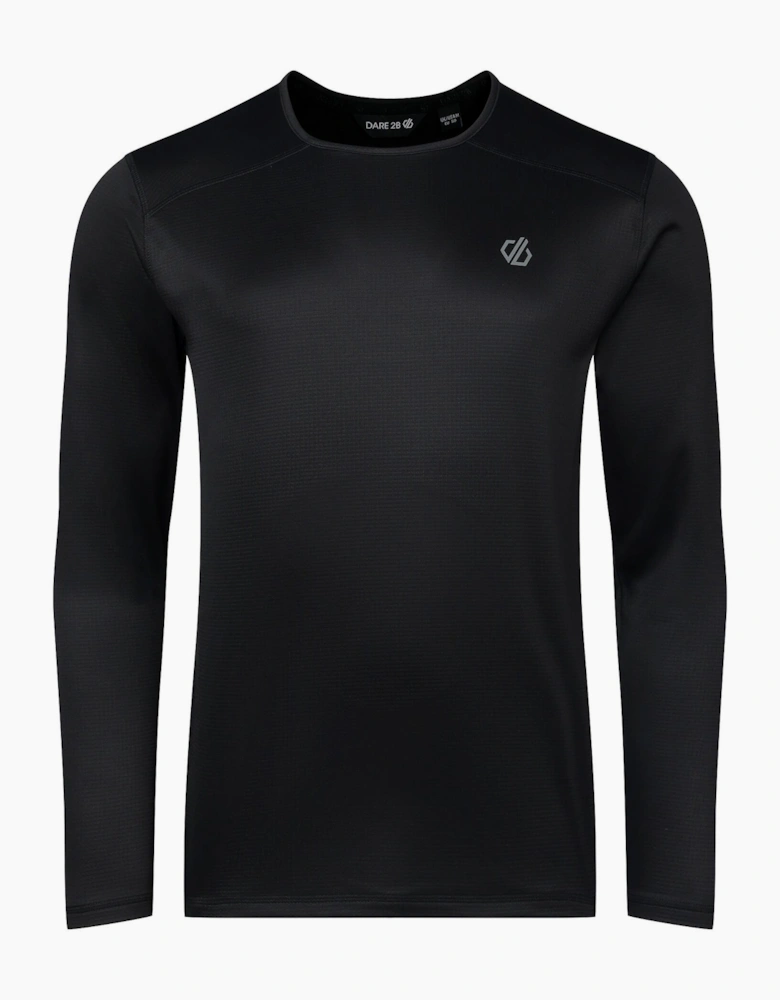 Dare 2B Mens Ventura Grid Crew Neck Fleece Top