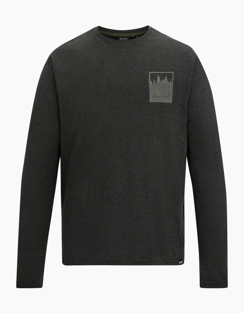 Regatta Mens Maylow Retro Poster Back Print Long-Sleeved T-Shirt