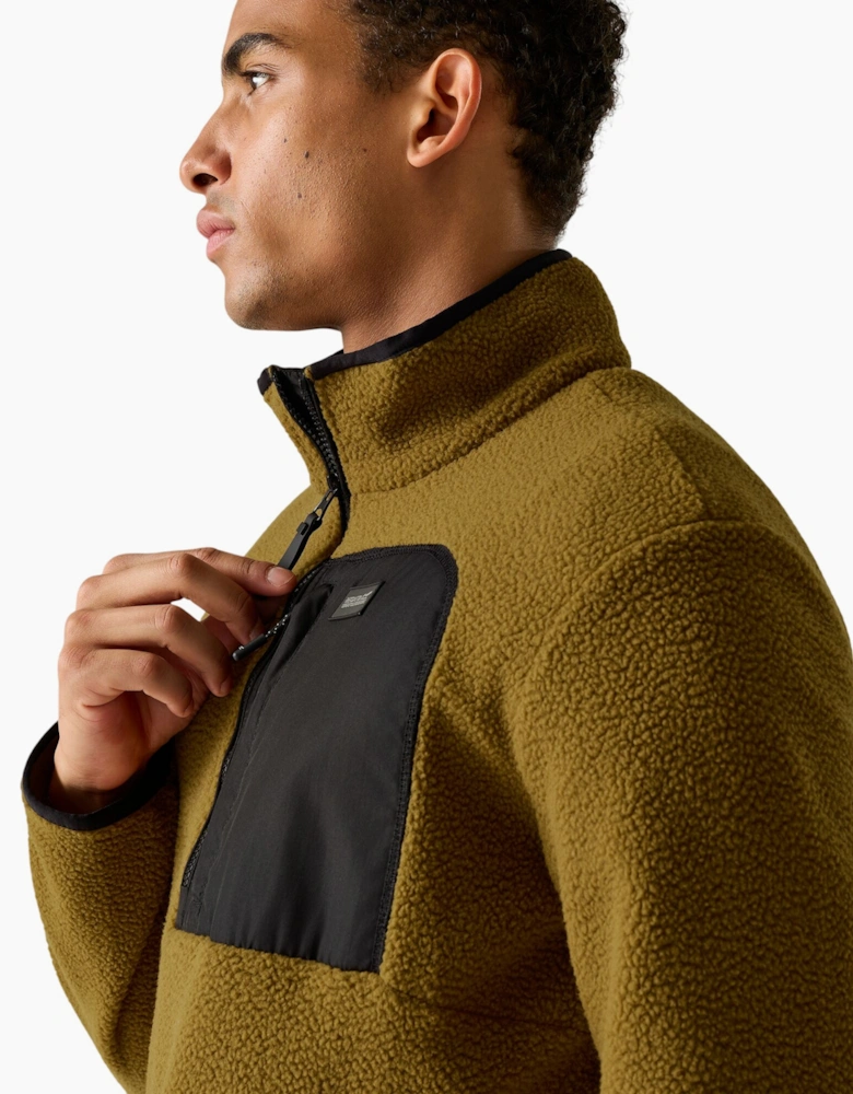 Regatta Mens Frankie Borg Quarter Zip Fleece Jacket