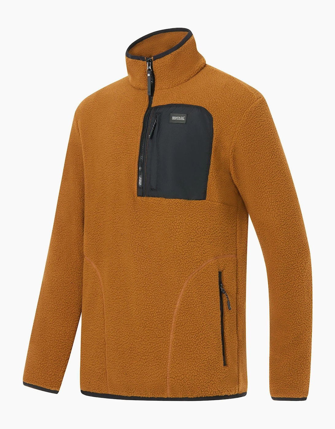 Regatta Mens Frankie Borg Quarter Zip Fleece Jacket