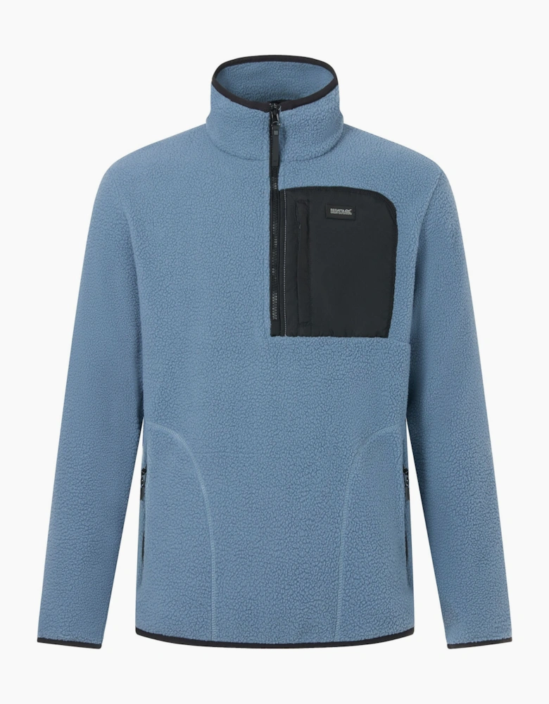 Regatta Mens Frankie Borg Quarter Zip Fleece Jacket