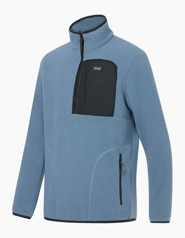 Regatta Mens Frankie Borg Quarter Zip Fleece Jacket