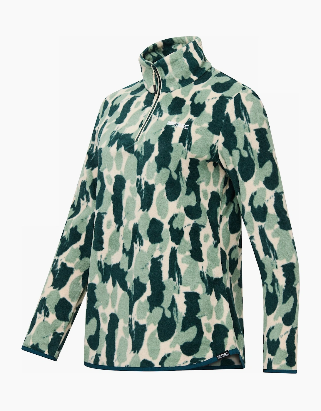 Regatta Womens/Ladies Margot Brush Stroke Quarter Zip Fleece Top