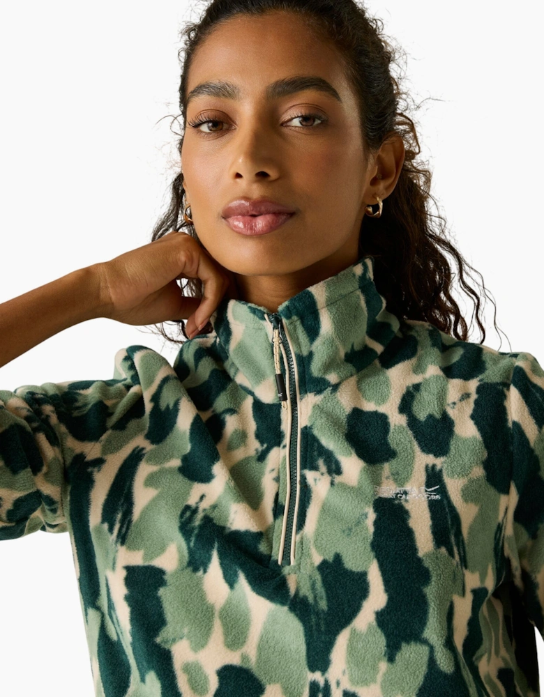 Regatta Womens/Ladies Margot Brush Stroke Quarter Zip Fleece Top