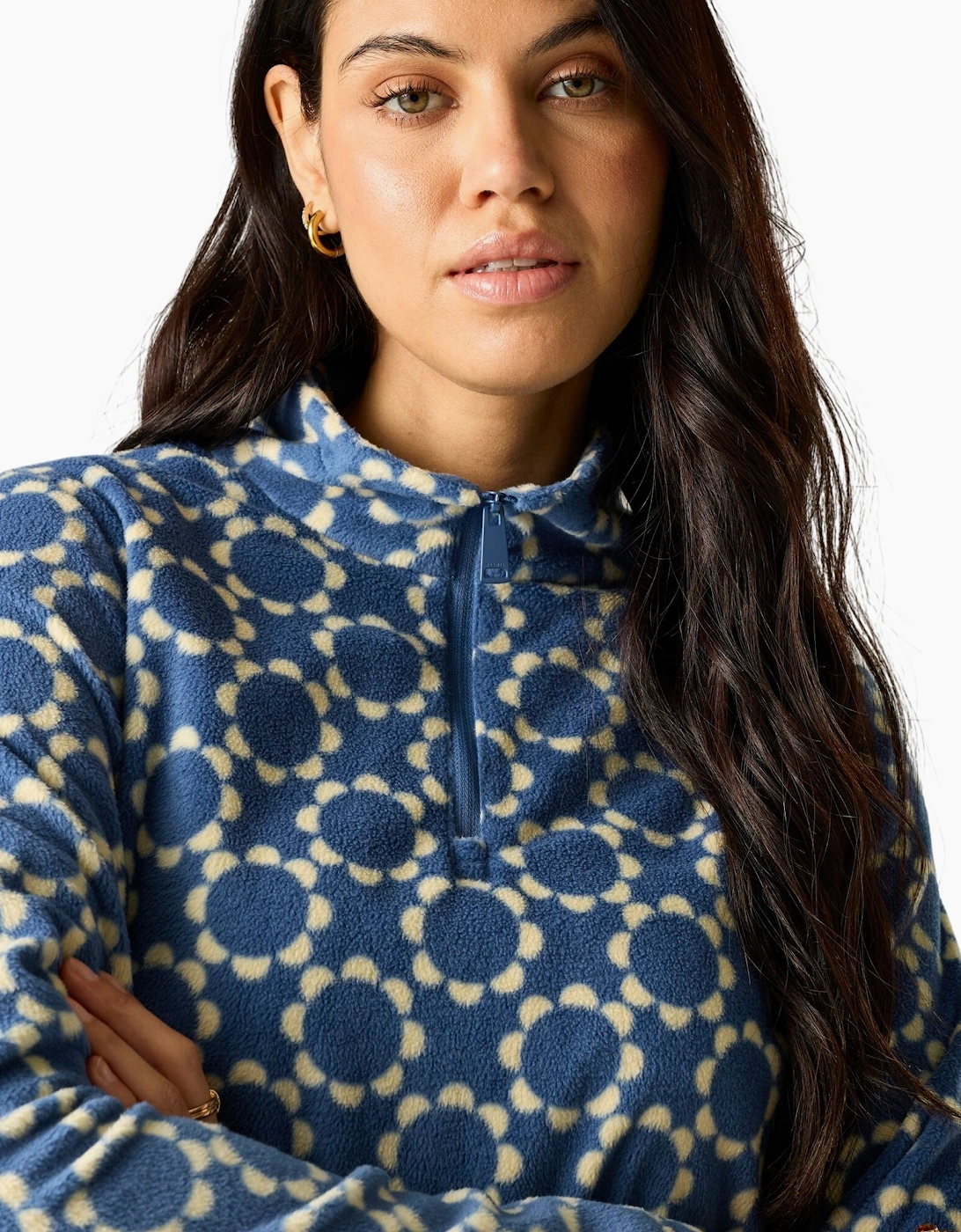 Regatta Womens/Ladies Orla Kelly Daisy Hoop Quarter Zip Fleece Top