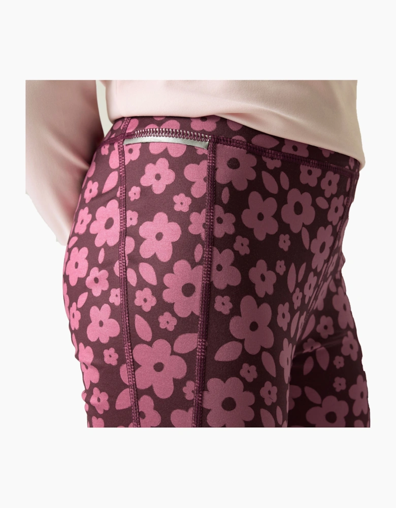 Regatta Childrens/Kids Barlia Floral All-Over Print Leggings