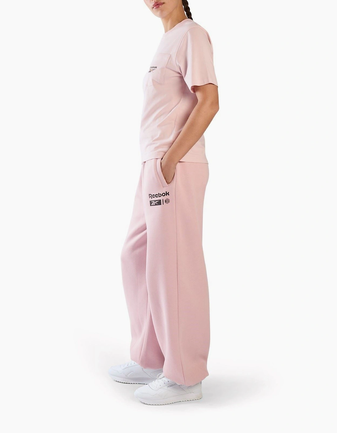 Reebok Relaxed Fleece Joggers Cotton Women's Pink Joggers