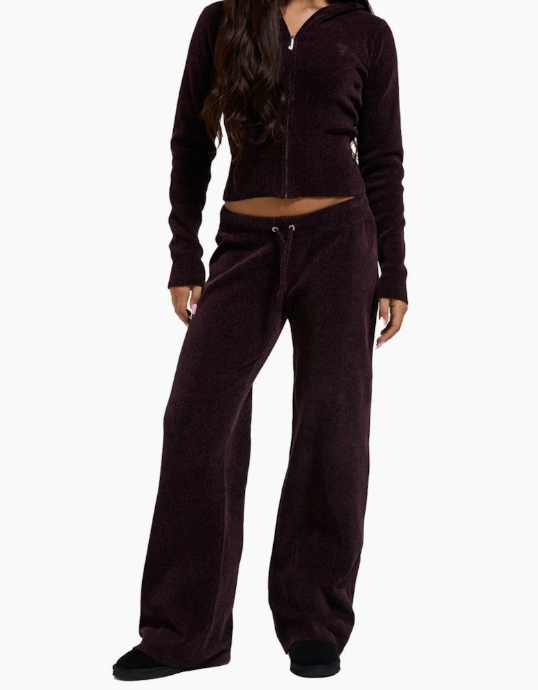 Juicy Couture Jama Knit Pant Women's Wine Joggers