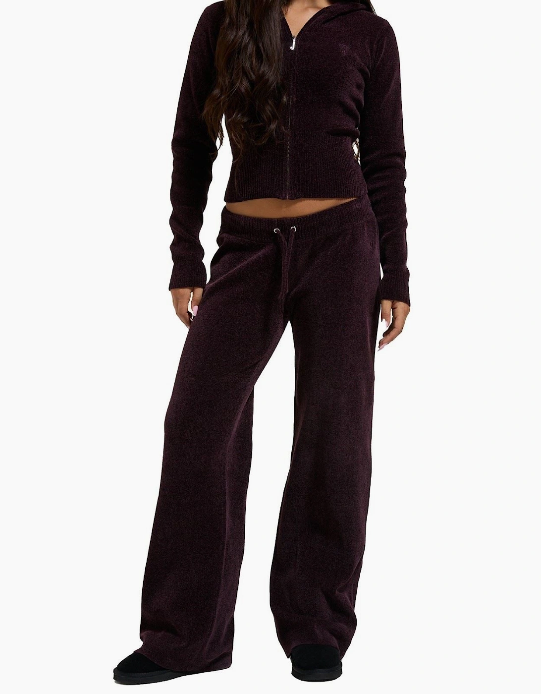 Juicy Couture Jama Knit Pant Women's Wine Joggers