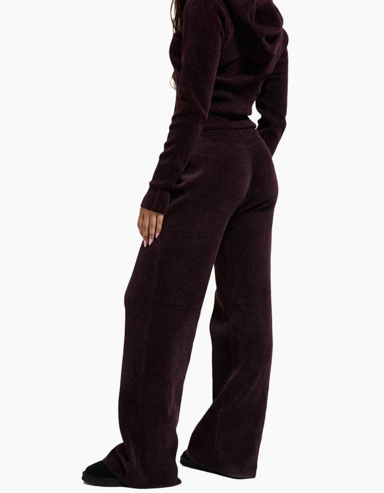 Juicy Couture Jama Knit Pant Women's Wine Joggers