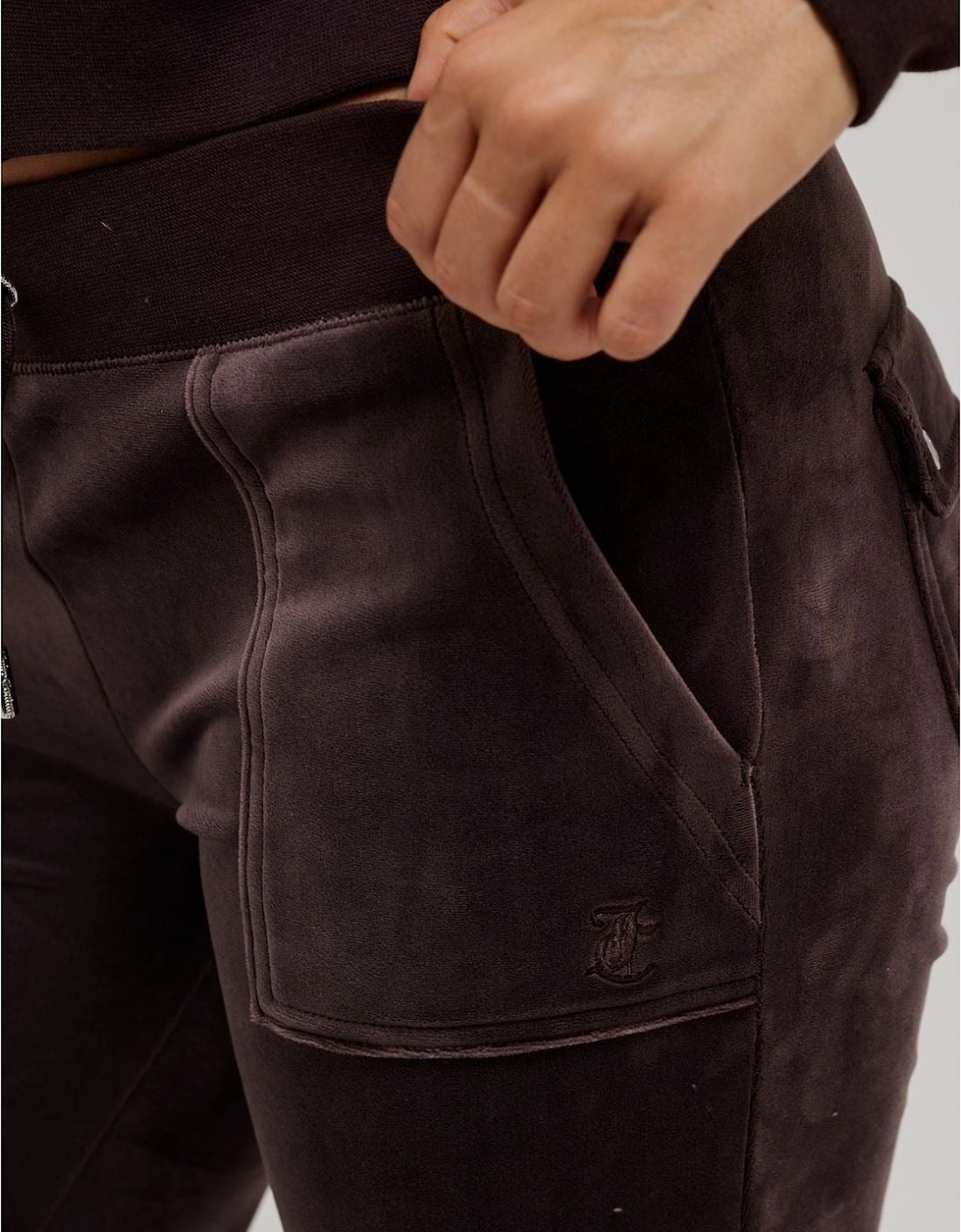 Juicy Couture Del Ray Pant Polyester Women's Brown Joggers