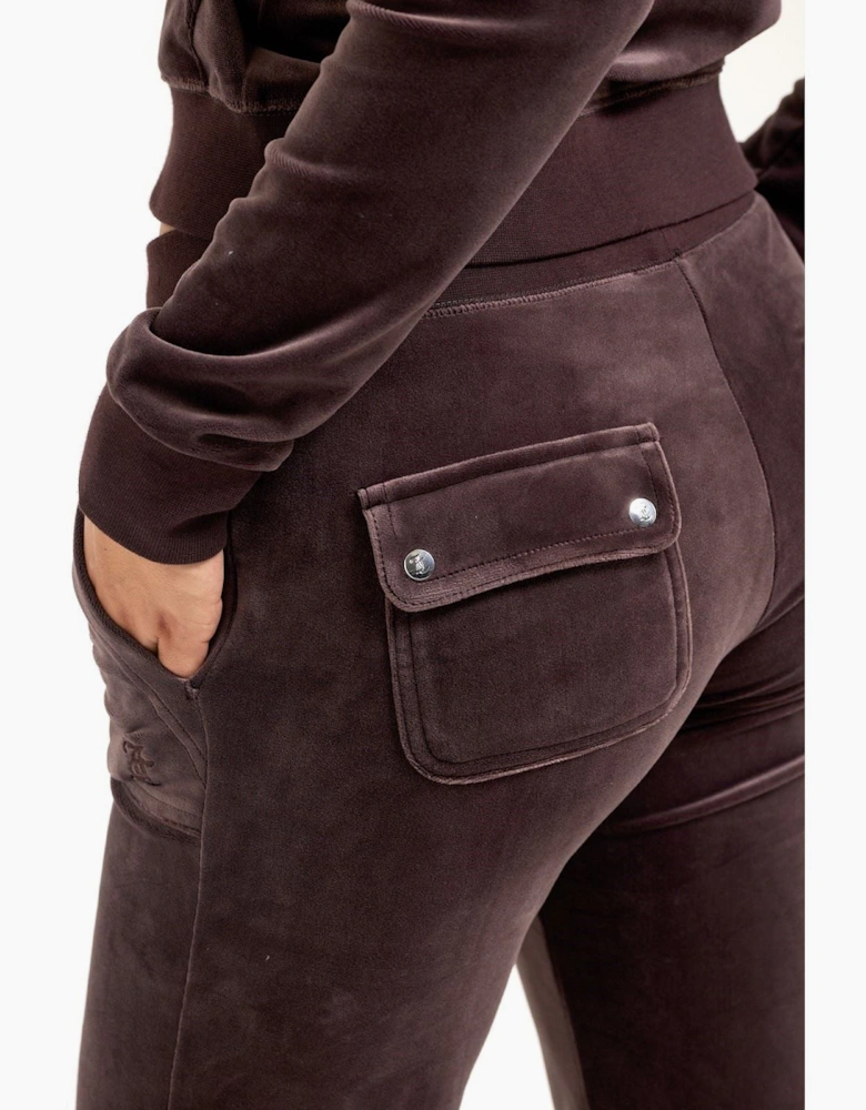 Juicy Couture Del Ray Pant Polyester Women's Brown Joggers