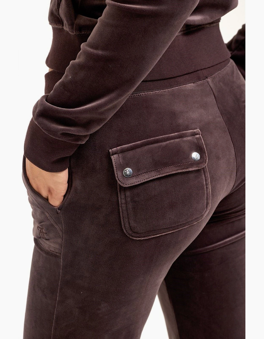 Juicy Couture Del Ray Pant Polyester Women's Brown Joggers