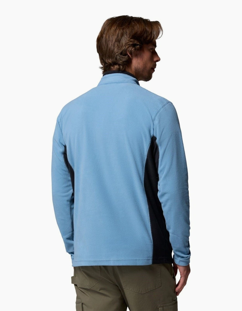 Columbia Klamath Range II Half Zip Polyester Men's Blue Fleece Pullover