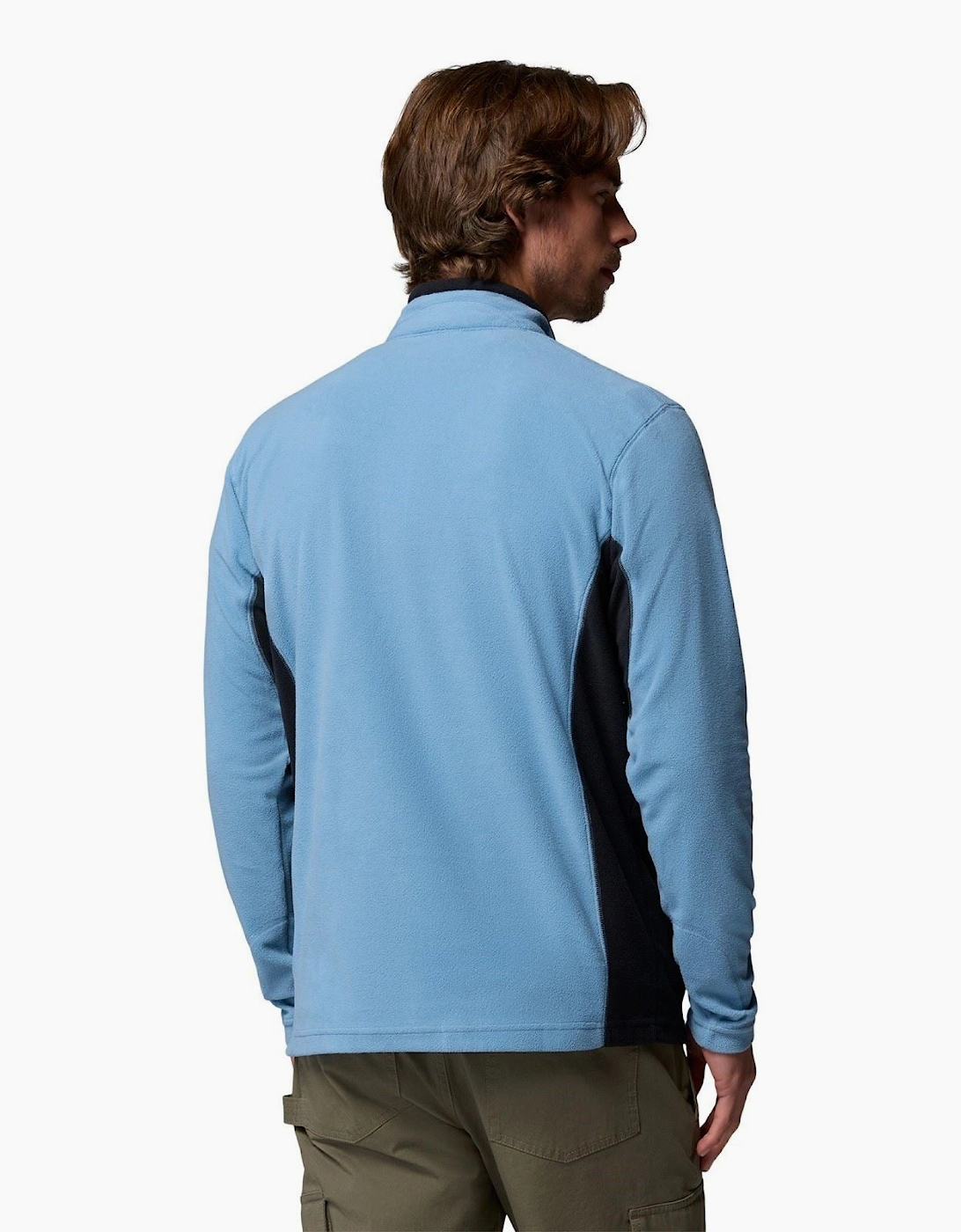 Columbia Klamath Range II Half Zip Polyester Men's Blue Fleece Pullover