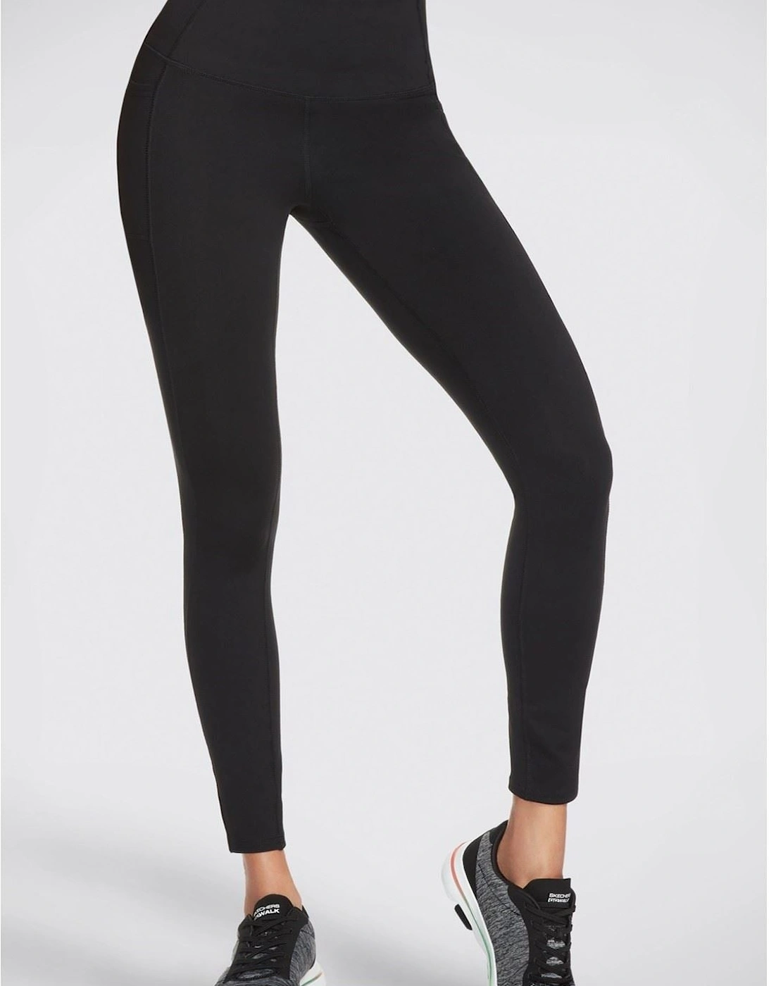 Skechers GOWALK FL HW Legging Nylon Women's Black Sports Leggings